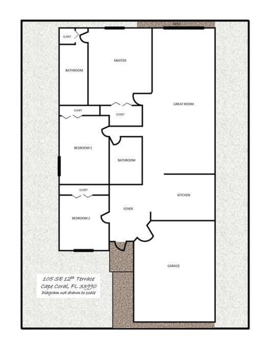 Debbie'S 3-Bedroom Apartment In A Duplex Cape Coral Zewnętrze zdjęcie